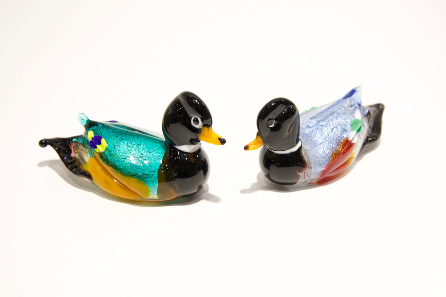 Paperelle in vetro di Murano
