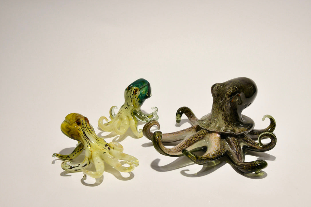 Polpi in vetro di Murano con oro 24kt