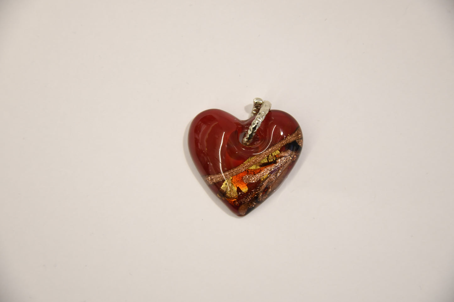 Ciondolo Cuore in vetro di Murano