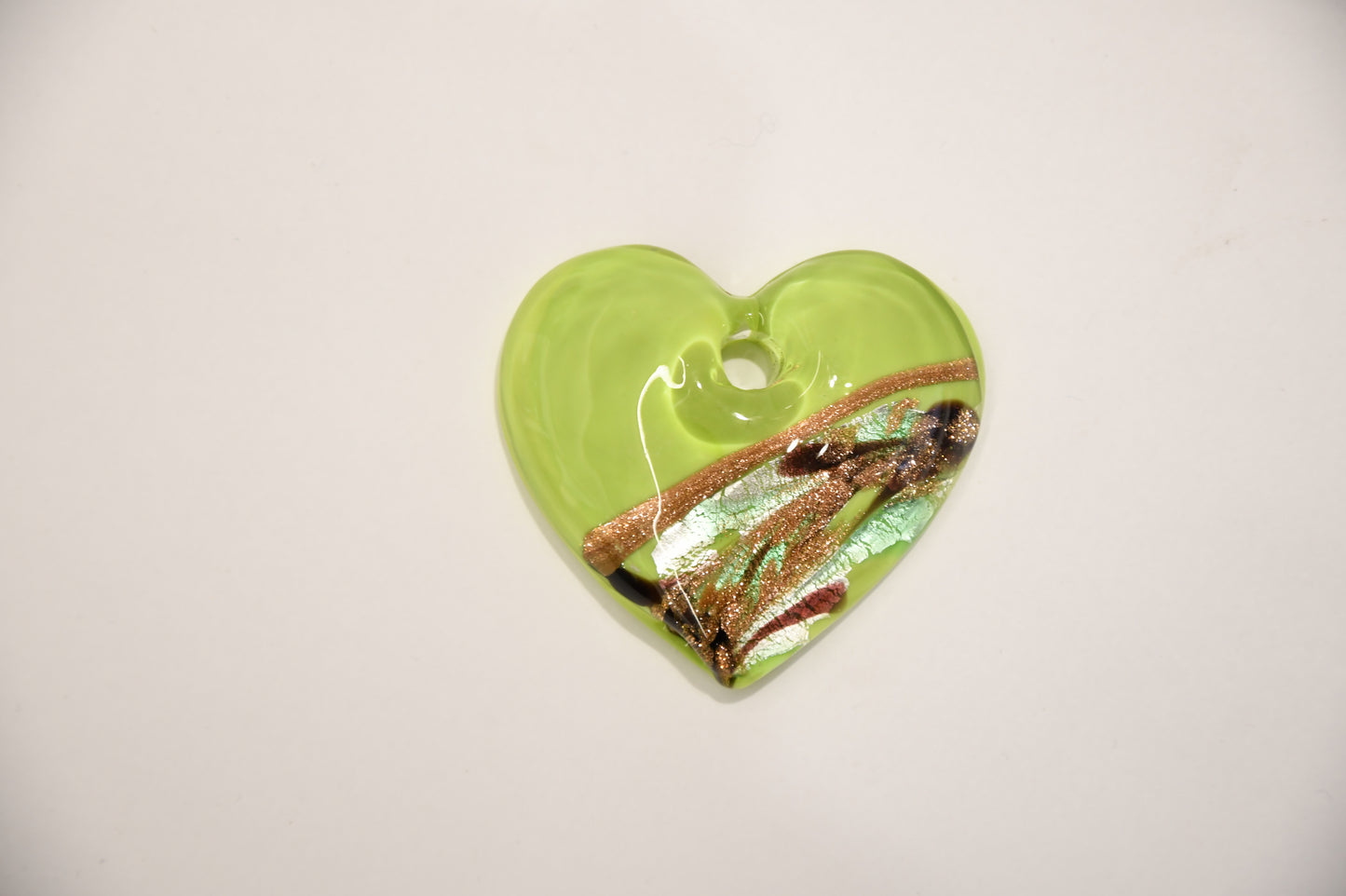 Ciondolo Cuore in vetro di Murano