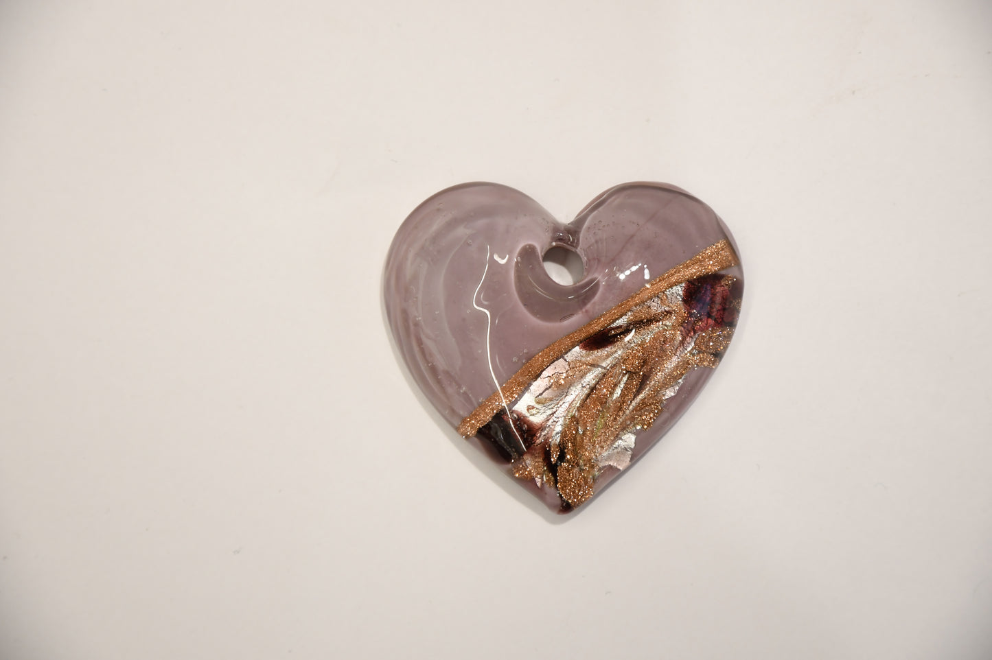 Ciondolo Cuore in vetro di Murano