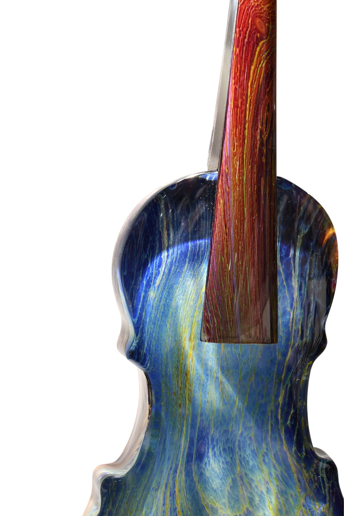 Violino in Calcedonio in vetro di Murano