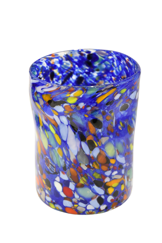 Glass glasses with real Murrine