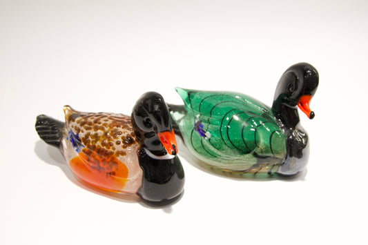 Murano glass ducks