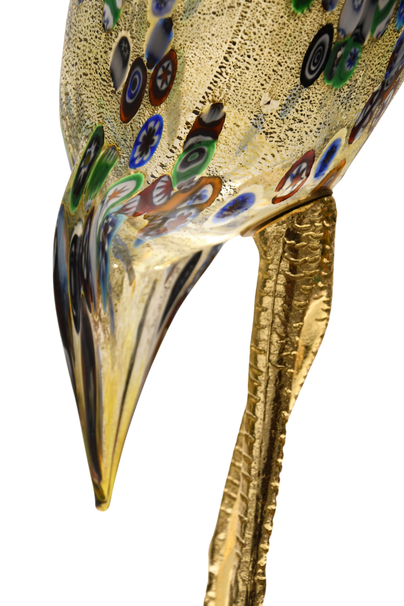 Heron with Murrine in Murano glass