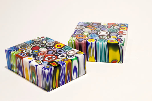 Ferma carte con Murrine in vetro di Murano