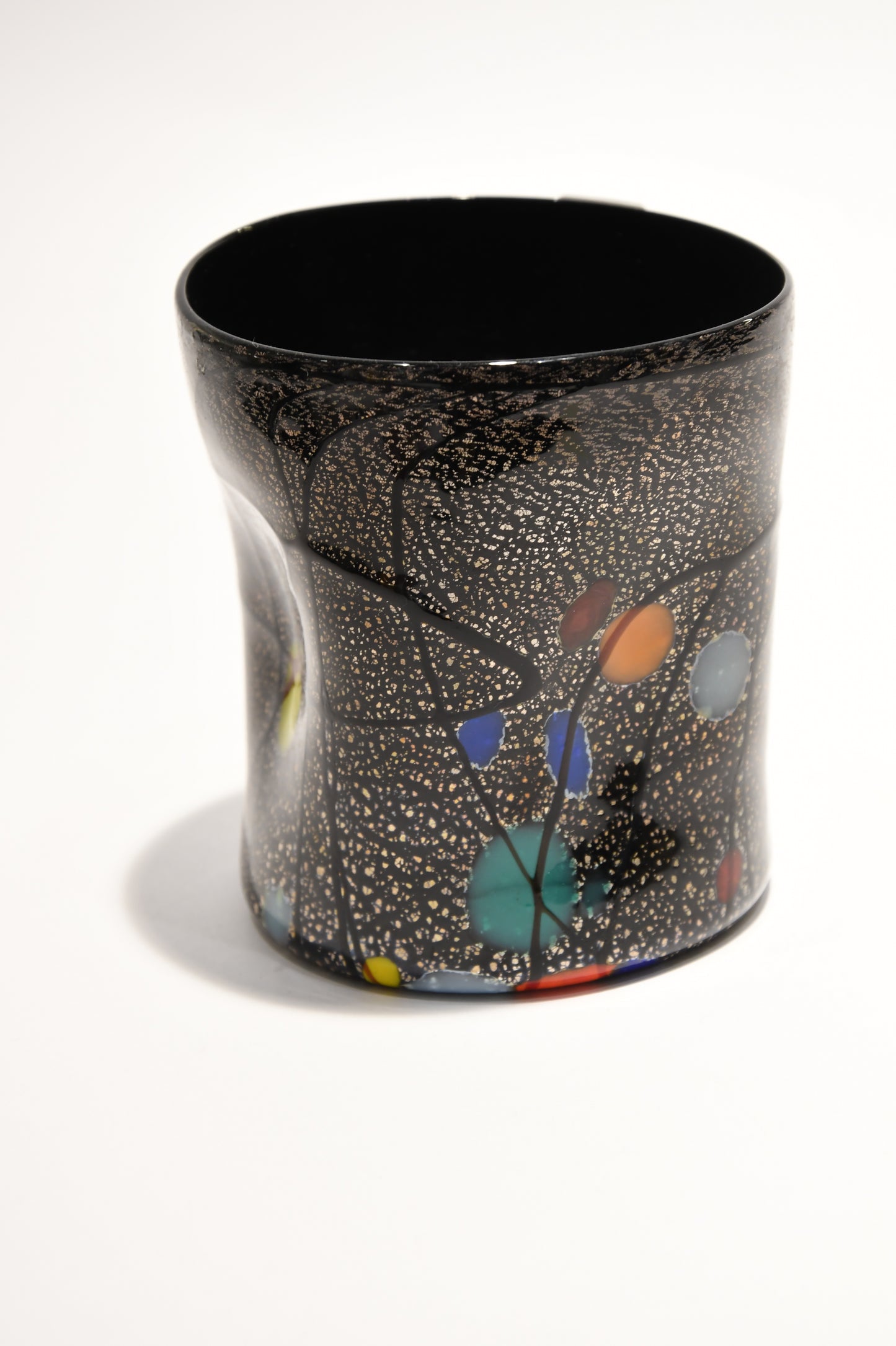 Murano glass glass with silver leaves - Kandinsky collection