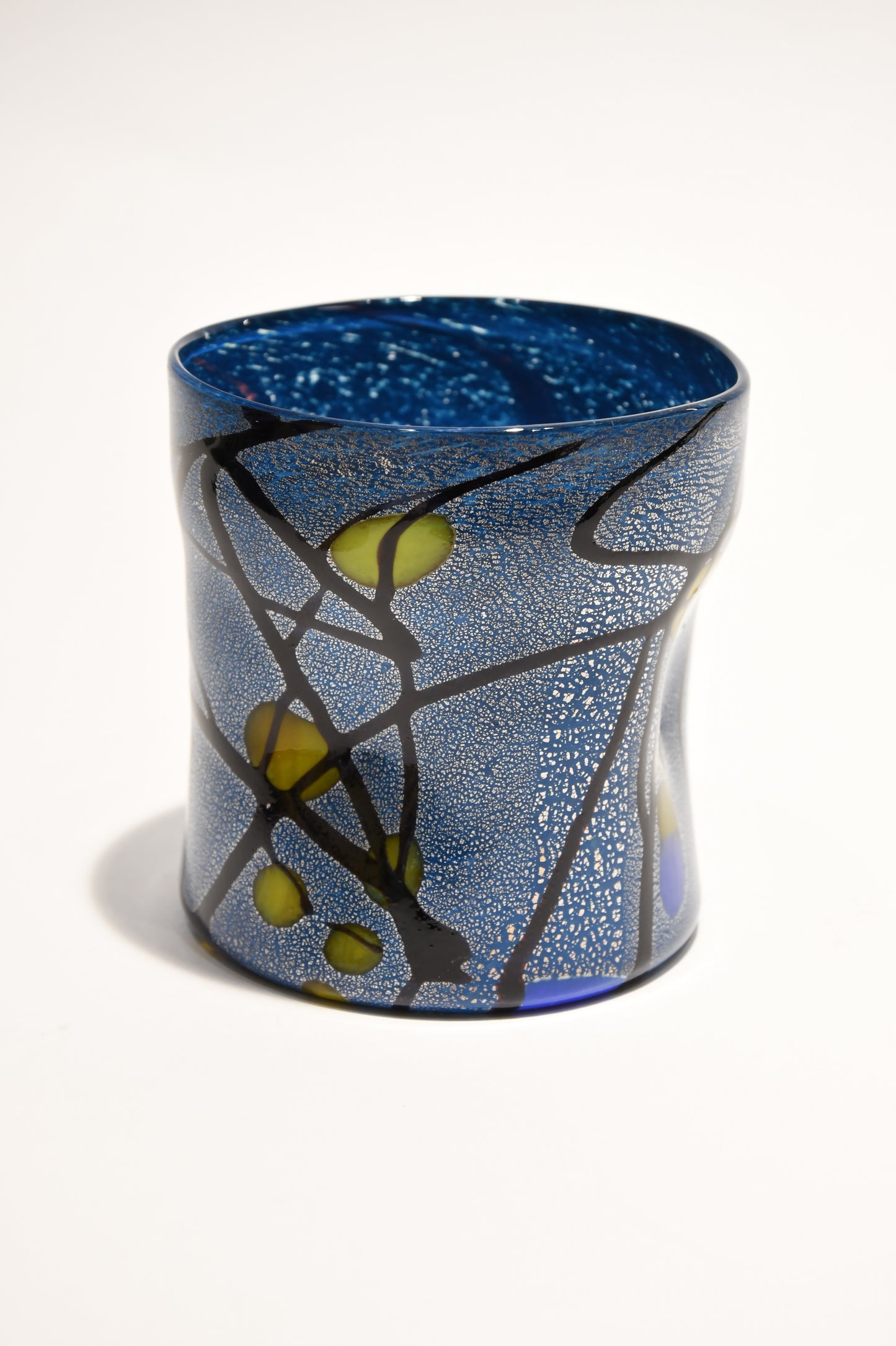 Murano glass glass with silver leaves - Kandinsky collection