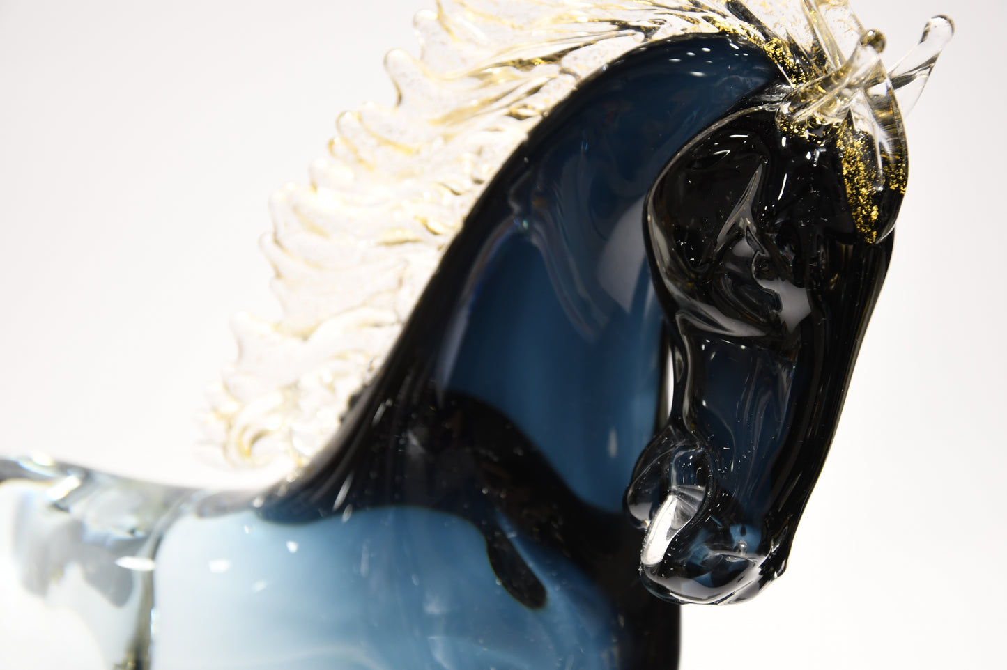 Murano glass horse with 24kt gold