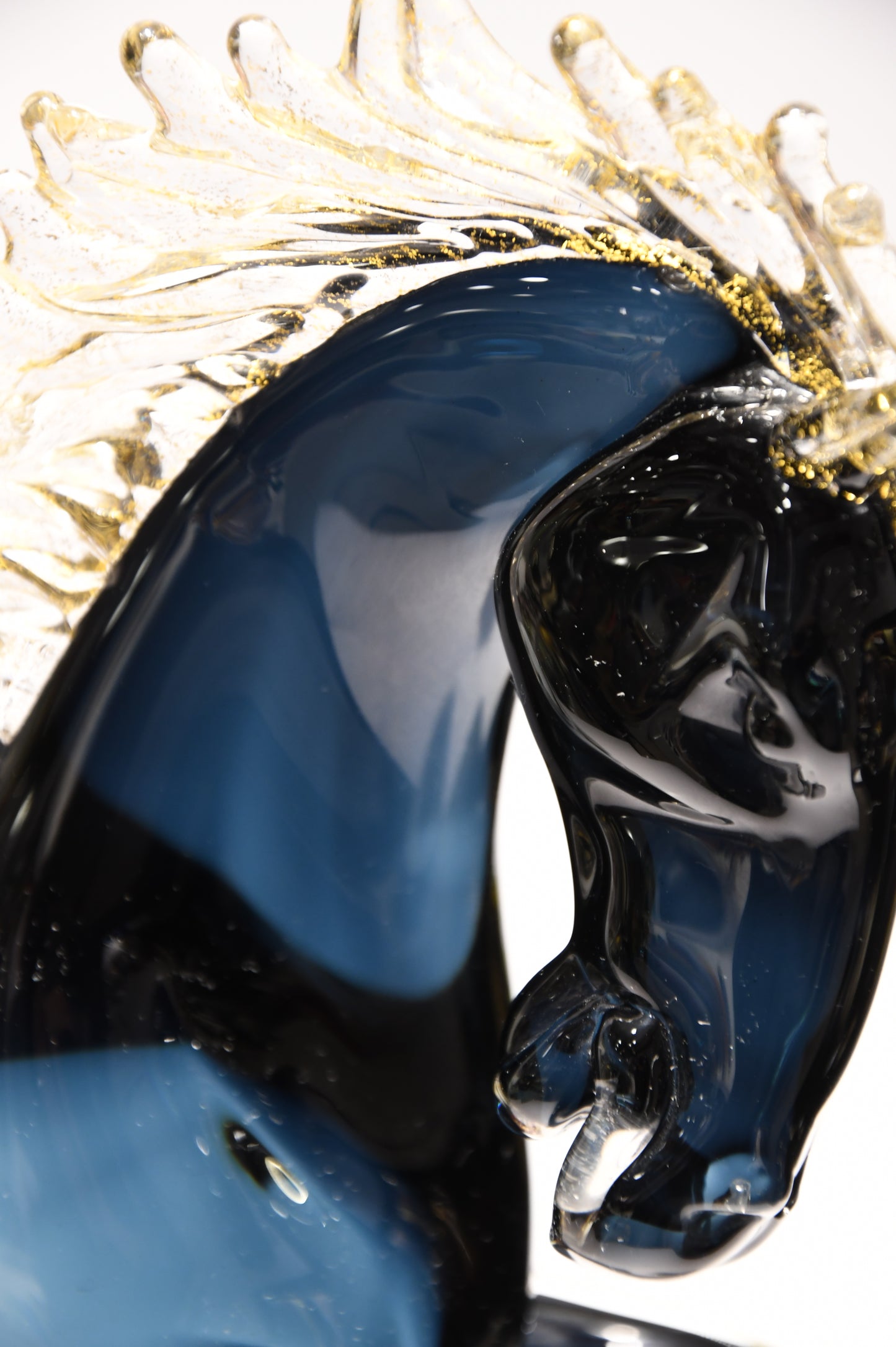 Murano glass horse with 24kt gold