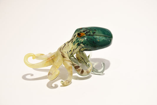 Octopus in Murano glass with 24kt gold