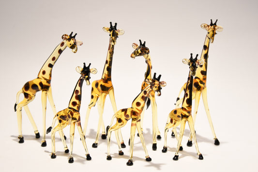 Murano glass giraffes