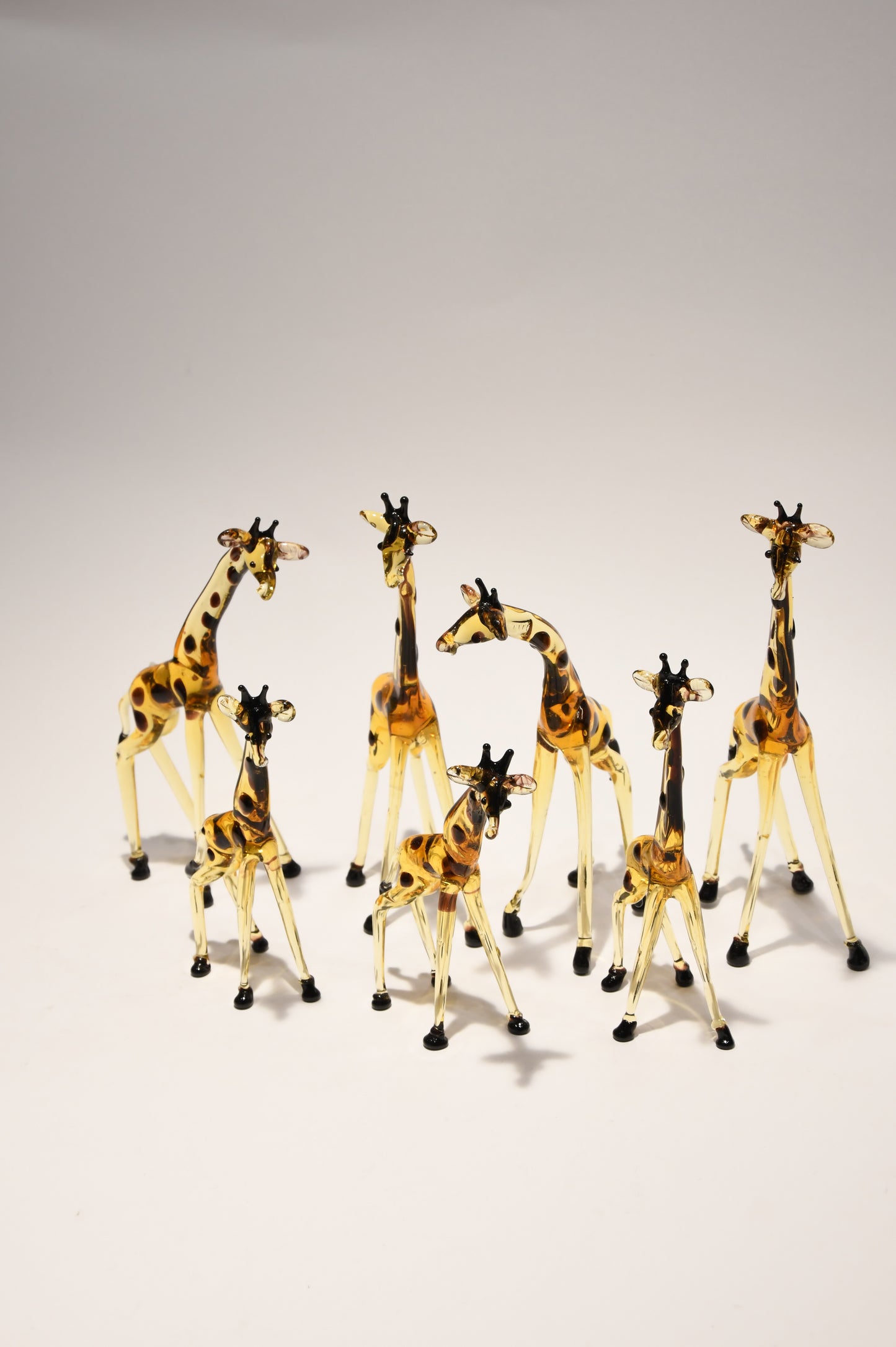 Murano glass giraffes