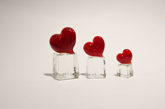 Murano glass heart