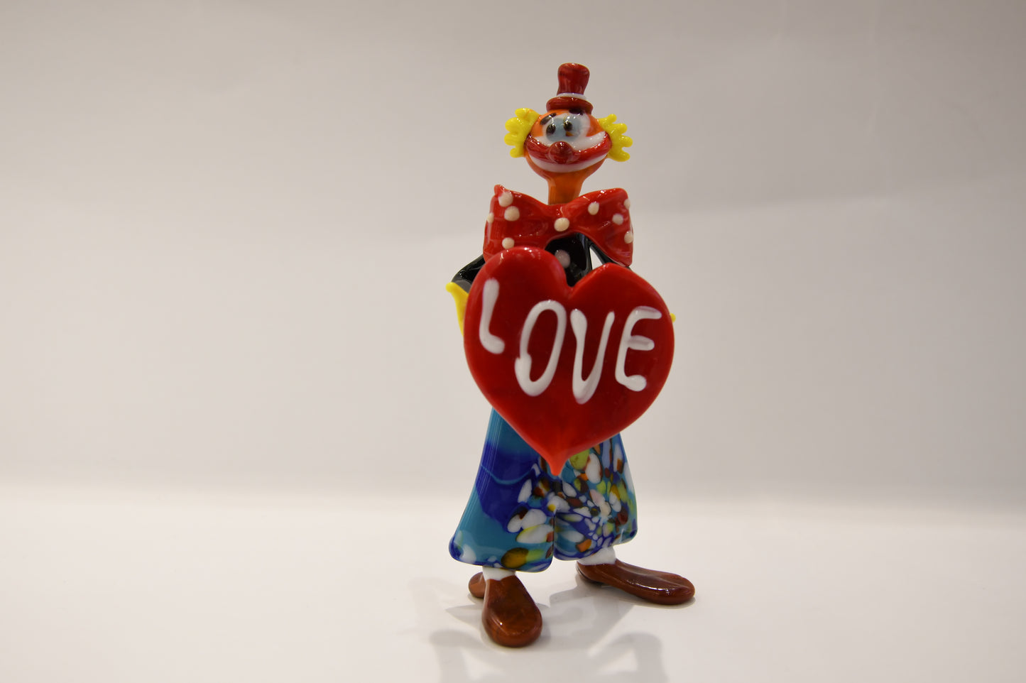 Murano glass clowns