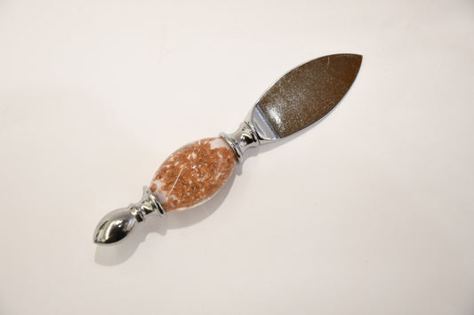 Murano glass cheese knife