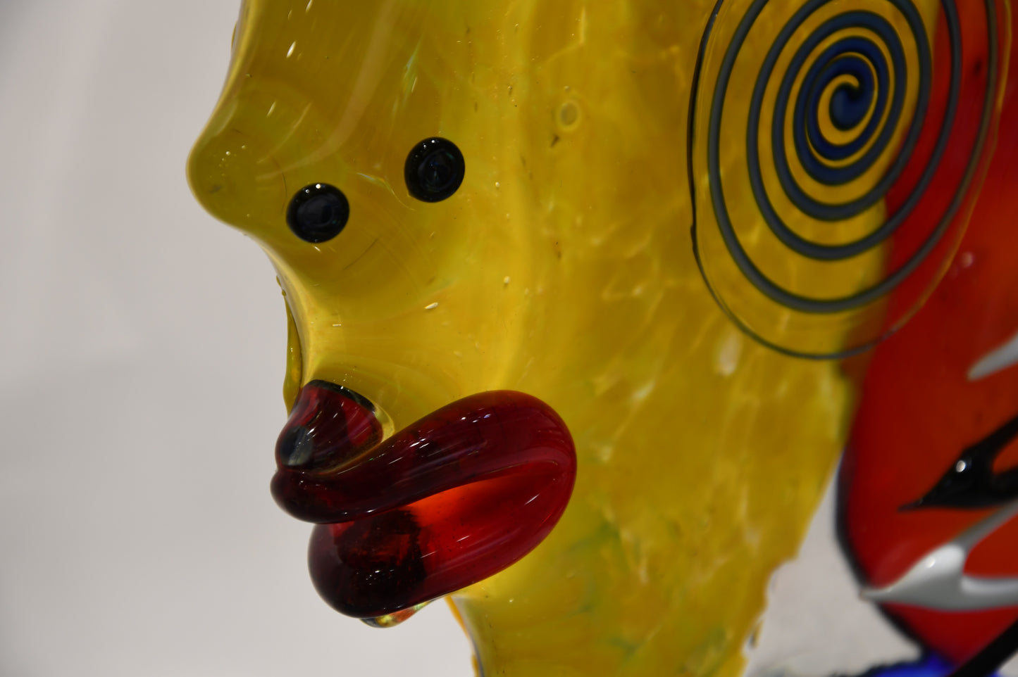 Picasso style head in Murano glass