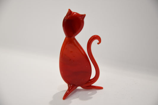 Murano glass cats