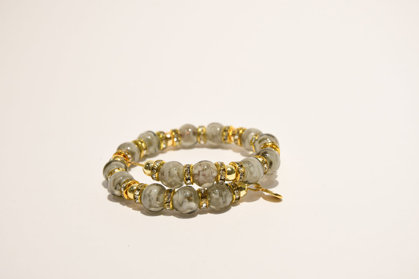 Bulgari style glass pearl bracelets