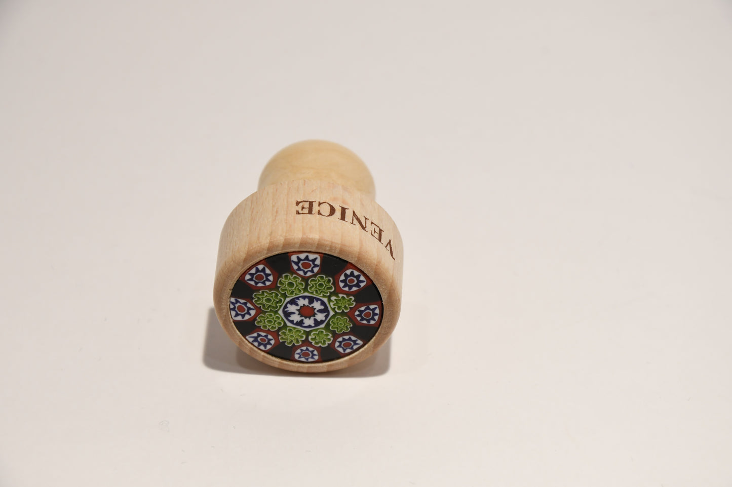 Wine and oil bottle cap with Murrine