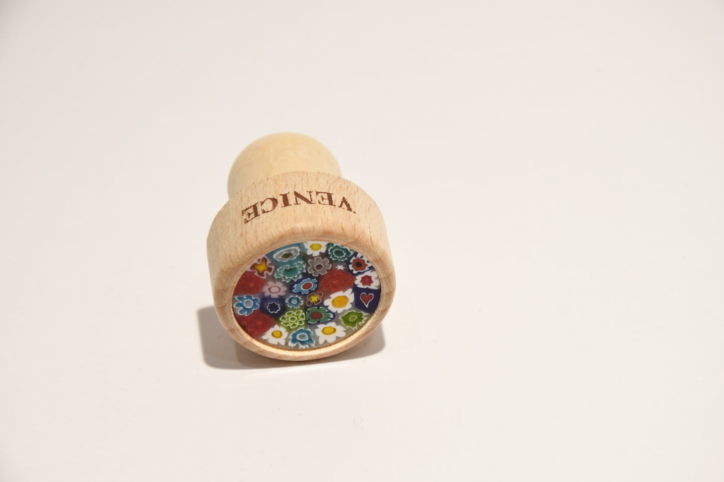 Wine and oil bottle cap with Murrine