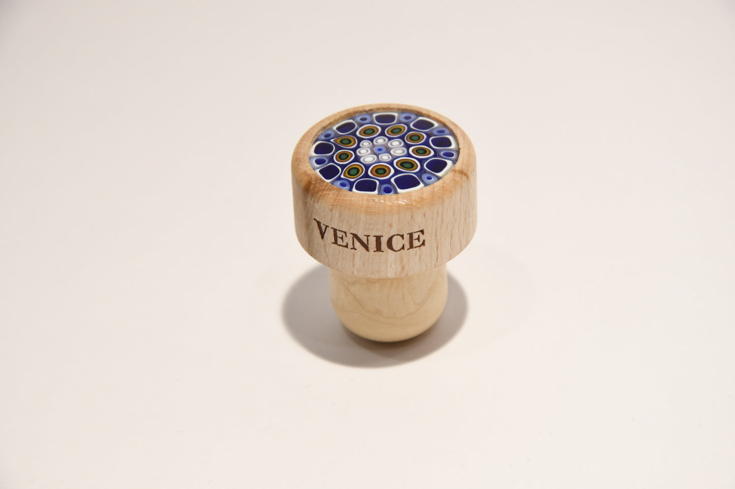 Wine and oil bottle cap with Murrine