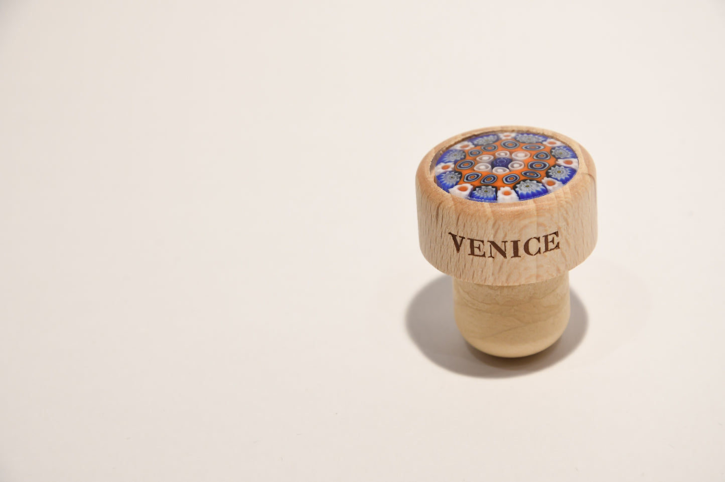 Wine and oil bottle cap with Murrine