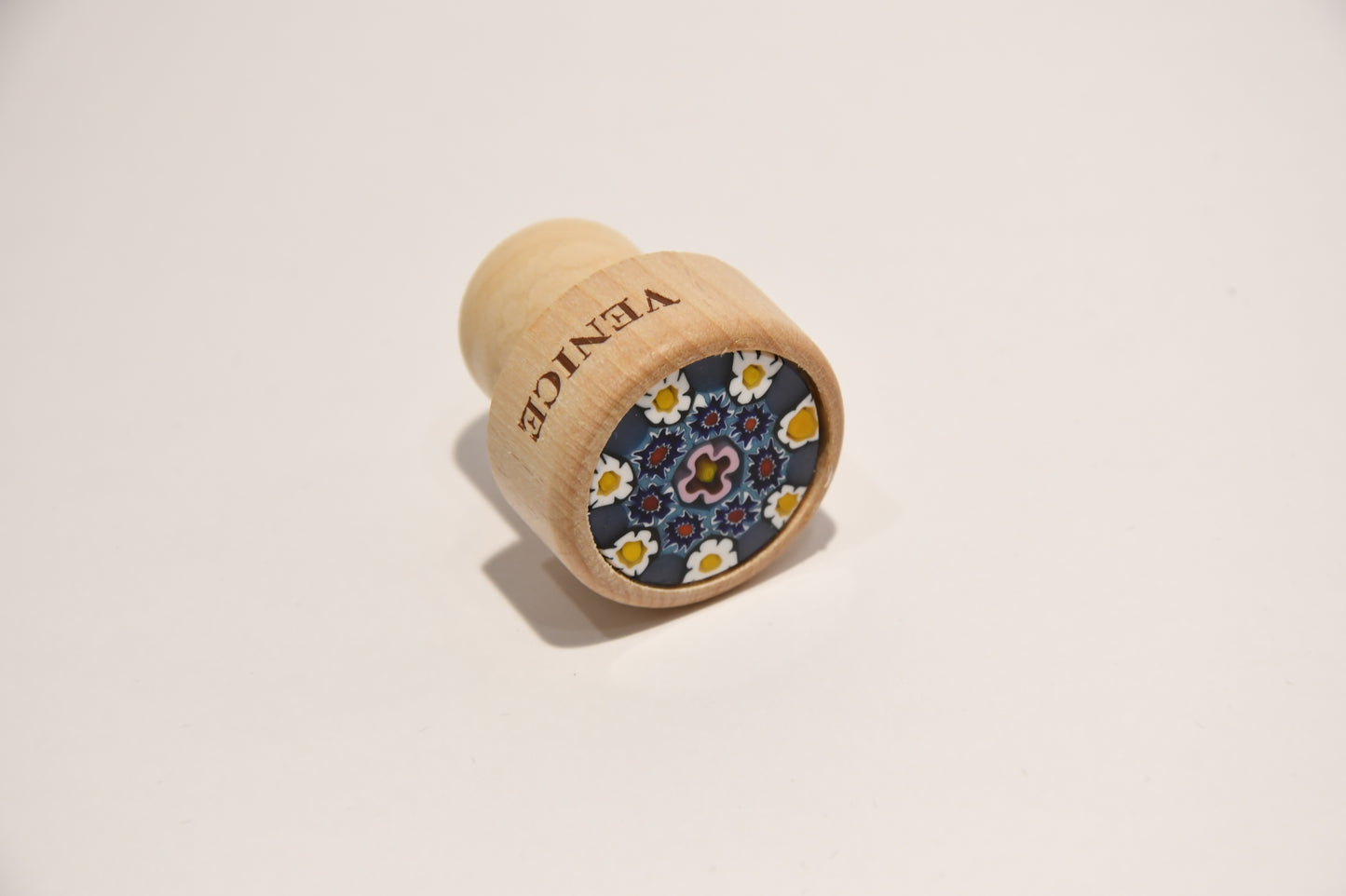 Wine and oil bottle cap with Murrine