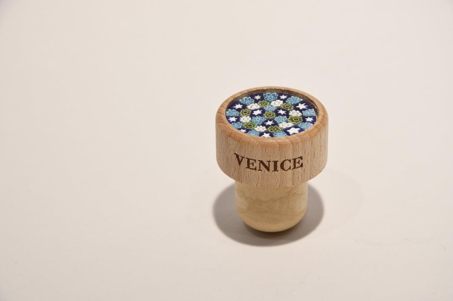 Wine and oil bottle cap with Murrine