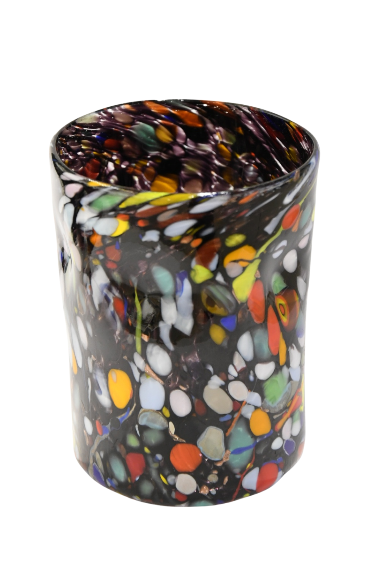 Glass glasses with real Murrine